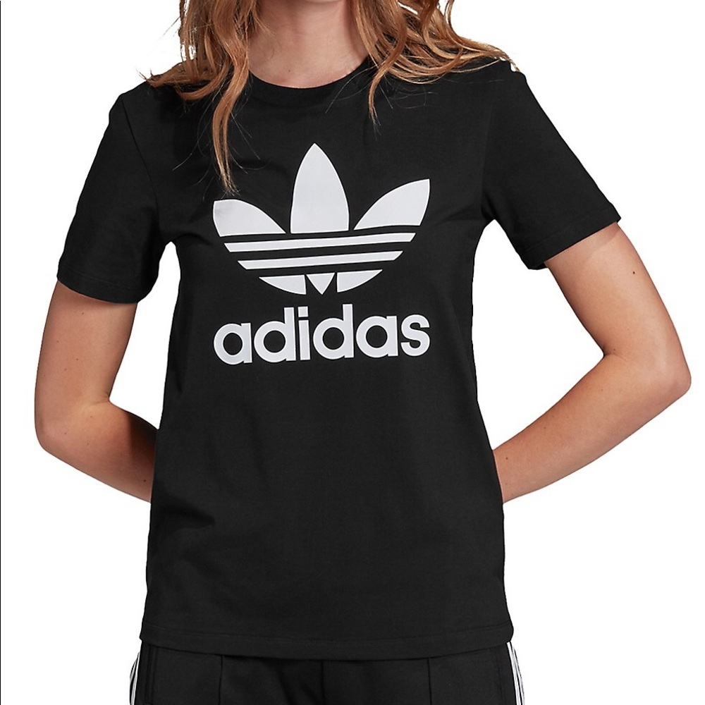 3 FOR $30 — Adidas Originals Trefoil Logo Tee (S - Black)